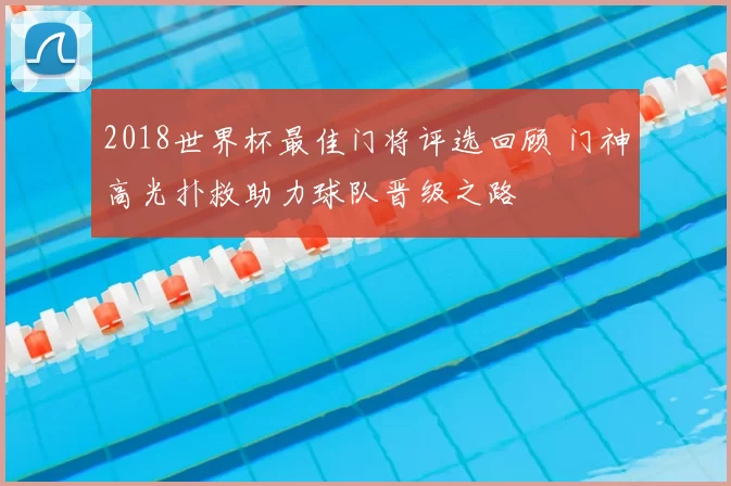 2018世界杯最佳门将评选回顾 门神高光扑救助力球队晋级之路
